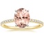 18K Yellow Gold Ballad Half Coverage Diamond Ring (1/8 ct. tw.), smalltop view
