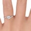 18K White Gold Chamise Diamond Ring (1/15 ct. tw.), smallzoomed in top view on a hand