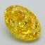 2.06 Ct. Fancy Vivid Yellow Oval Lab Grown Diamond