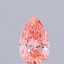 0.33 Ct. Fancy Vivid Pink Pear Lab Grown Diamond