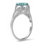 The Saavi Ring, smalltop view on a hand
