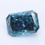 1.09 Ct. Fancy Deep Blue Radiant Lab Grown Diamond