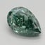 2.03 Ct. Fancy Vivid  Green Pear Lab Grown Diamond