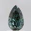 1.08 Ct. Fancy Vivid  Green Pear Lab Grown Diamond