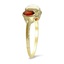The Chester Ring, smalltop view on a hand