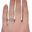 The Karmen Ring, smallzoomed in top view on a hand