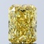 2.03 Ct. Fancy Vivid Yellow Radiant Lab Grown Diamond