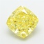3.59 Ct. Fancy Intense Yellow Cushion Lab Grown Diamond