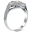 The Erla Ring, smalltop view on a hand