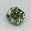 1.02 Ct. Fancy Vivid Pacific Green Cushion Lab Grown Diamond