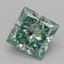 1.76 Ct. Fancy Vivid Green Princess Lab Grown Diamond