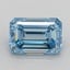 5.06 Ct. Fancy Intense  Blue Emerald Lab Grown Diamond