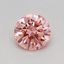 0.41 Ct. Fancy Vivid Pink Round Lab Grown Diamond