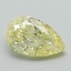 1.00 Ct. Fancy Intense Yellow Pear Lab Grown Diamond