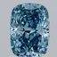 1.56 Ct. Fancy Vivid Blue Cushion Lab Grown Diamond
