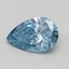0.52 Ct. Fancy Vivid Blue Pear Lab Grown Diamond