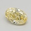 3.05 Ct. Fancy Intense  Yellow Oval Lab Grown Diamond