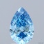 1.40 Ct. Fancy Vivid  Blue Pear Lab Grown Diamond