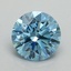 1.00 Ct. Fancy Vivid Blue Round Lab Grown Diamond