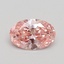 0.52 Ct. Fancy Intense Pink Oval Lab Grown Diamond