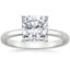 Platinum Comfort Fit 2mm Solitaire Ring, smalltop view