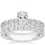 18K White Gold Luxe Ellora Diamond Ring with French Pavé Eternity Diamond Ring (2 ct. tw.)