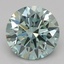 1.04 Ct. Fancy Vivid Green Round Lab Grown Diamond