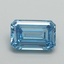 1.01 Ct. Fancy Vivid Blue Emerald Lab Grown Diamond