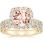 18KY Morganite Estelle Diamond Bridal Set (1 1/3 ct. tw.), smalltop view