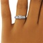 The Joelle Ring, smalltop view on a hand