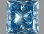 1.00 Ct. Fancy Vivid Blue Princess Lab Grown Diamond
