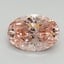 3.06 Ct. Fancy Vivid Pink Oval Lab Grown Diamond