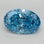 4.01 Ct. Fancy Vivid Blue Oval Lab Grown Diamond
