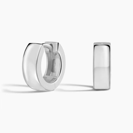 4mm Huggie Perfect Flat Hoop Earrings