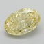 2.01 Ct. Fancy Intense  Yellow Oval Lab Grown Diamond