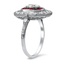 The Dagmar Ring, smalltop view on a hand