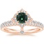 14K Rose Gold Summer Rain Diamond Ring (3/4 ct. tw.) with Luxe Ballad Diamond Ring (1/4 ct. tw.)