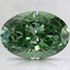 2.14 Ct. Fancy Vivid Pacific Green Oval Lab Grown Diamond