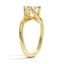 Intertwining Solitaire Tilted Diamond Ring, smallside view