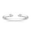 18K White Gold Wren Diamond Open Ring, smalltop view
