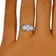 The Tarus Ring, smalltop view on a hand