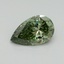 1.07 Ct. Fancy Vivid Green Pear Lab Grown Diamond