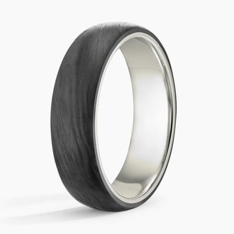 Domo Black 6mm Wedding Ring