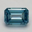 5.02 Ct. Fancy Vivid Blue Emerald Lab Grown Diamond