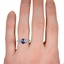 The Judita Ring, smallzoomed in top view on a hand