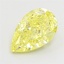 2.62 Ct. Fancy Intense Yellow Pear Lab Grown Diamond