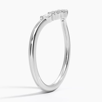 Camille Contoured Diamond Ring (1/5 ct. tw.) in Platinum