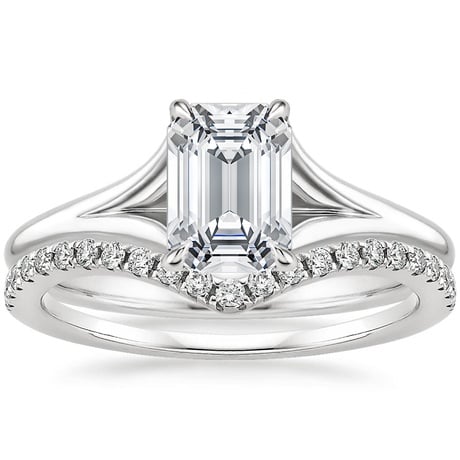 18K White Gold Reverie Ring with Flair Diamond Ring (1/6 ct. tw.)