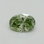 0.33 Ct. Fancy Vivid Green Oval Lab Grown Diamond
