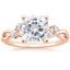 14K Rose Gold Willow Diamond Ring (1/8 ct. tw.), smalltop view